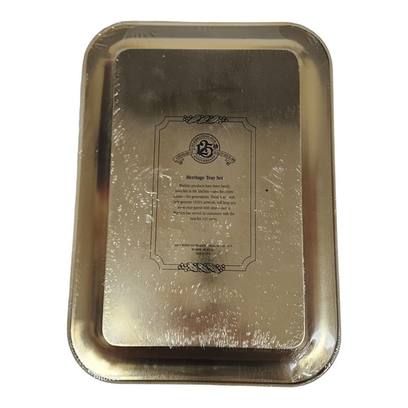 J.R. Watkins Tin Tray Set 5 pc 125th Anniversary Vintage Advertising USA Made - Picture 3 of 5